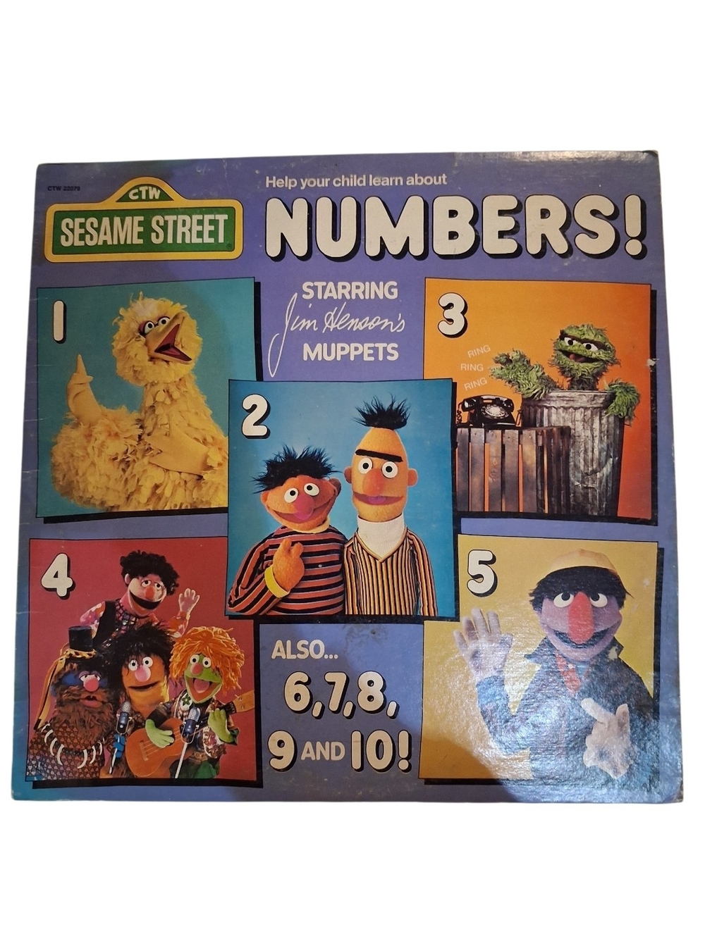 Sesame Street Numbers Vynil Record